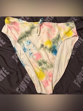 Tie-dye High Waisted Swimsuit Bottoms